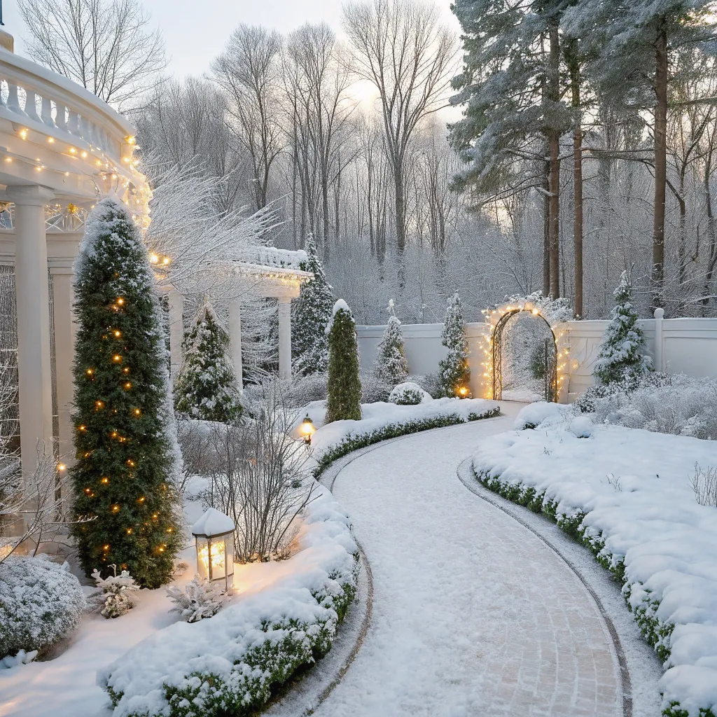 Beautifully designed winter garden